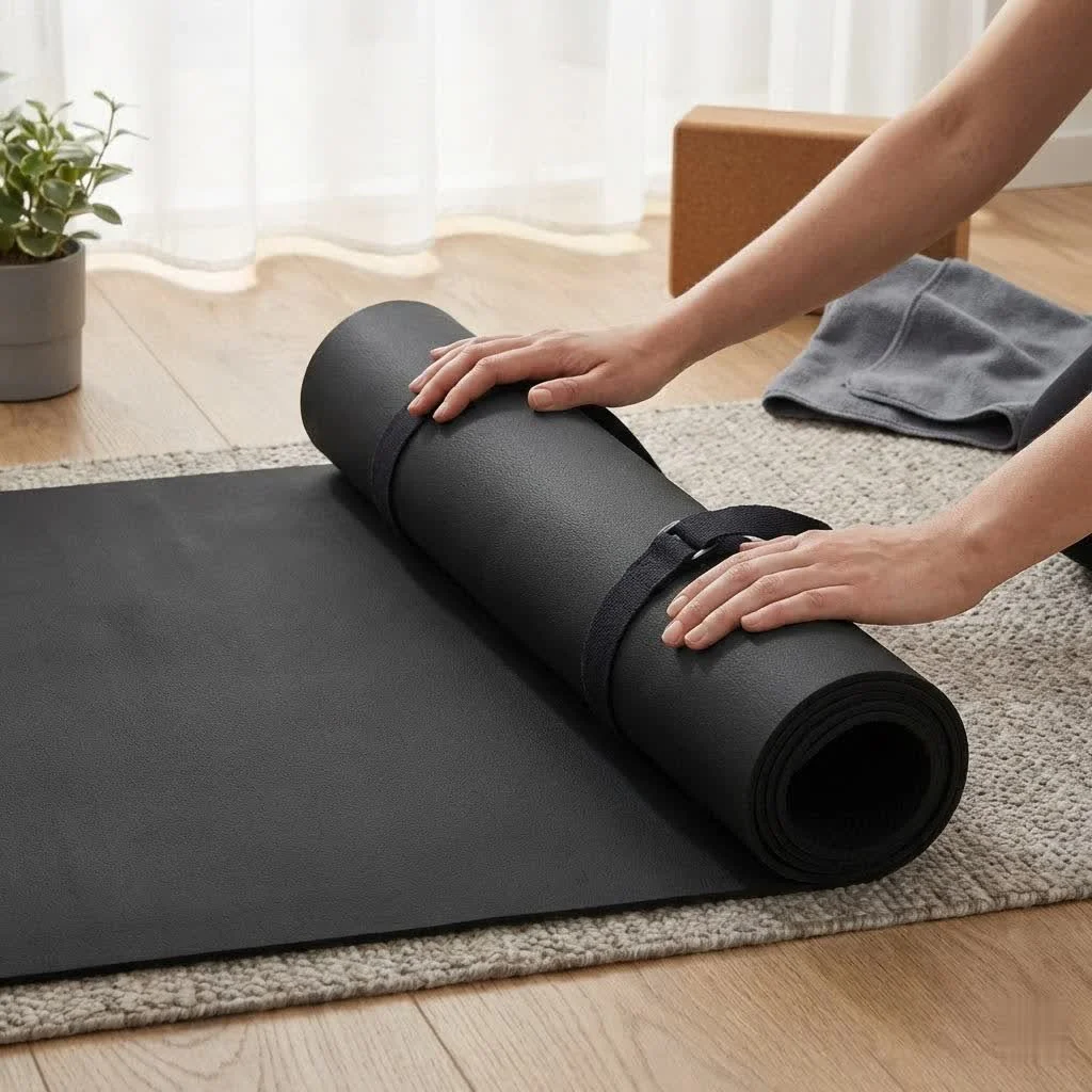 Yoga mat types and features